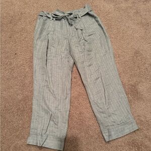 Linen Banana Republic Trousers light blue